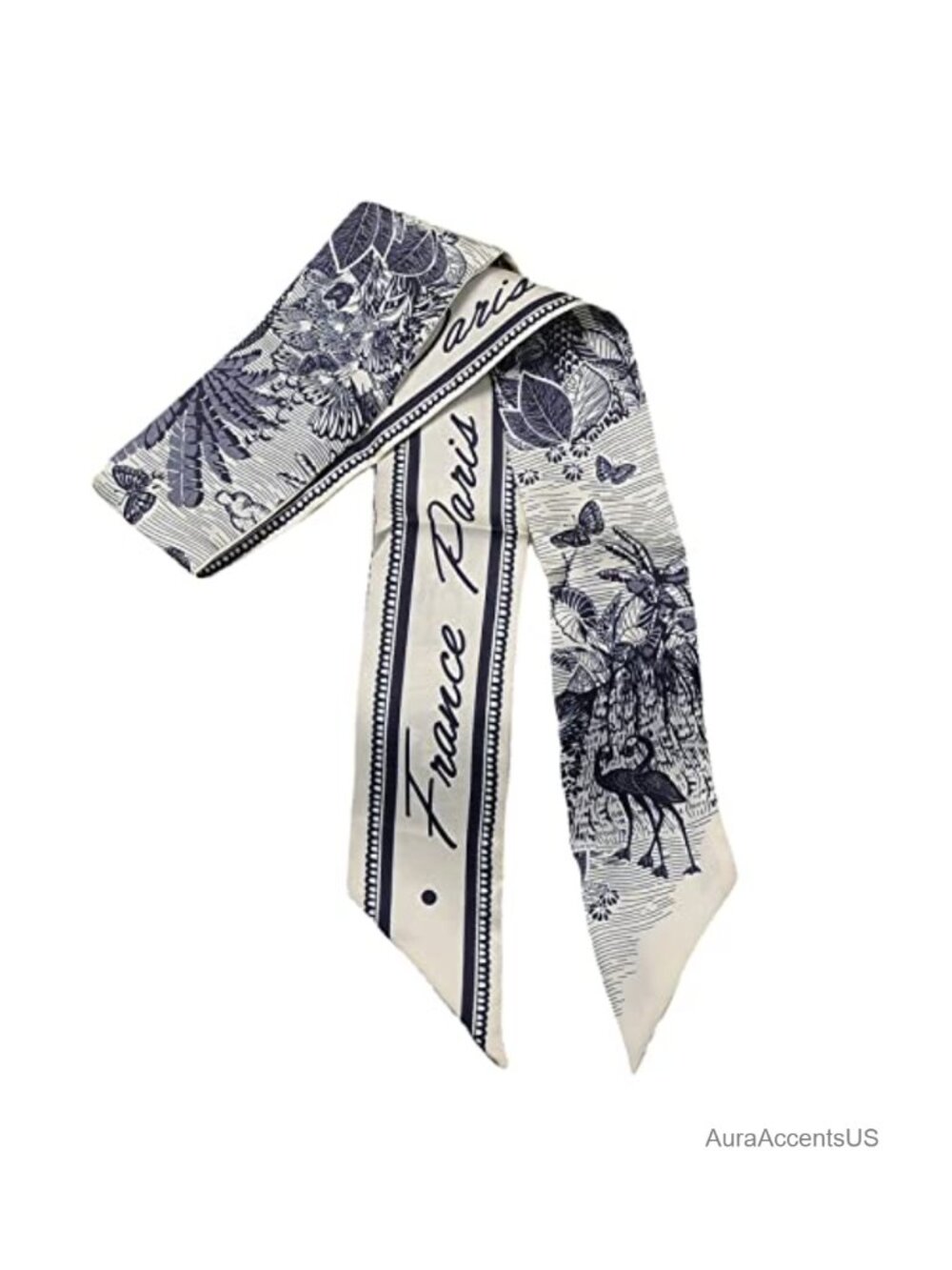 100% Mulberry Silk Scarf Fashion Headband Handle Decoration Versatile Women's